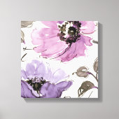 Floral Waltz Plum Blume Leinwanddruck (Vorderseite)