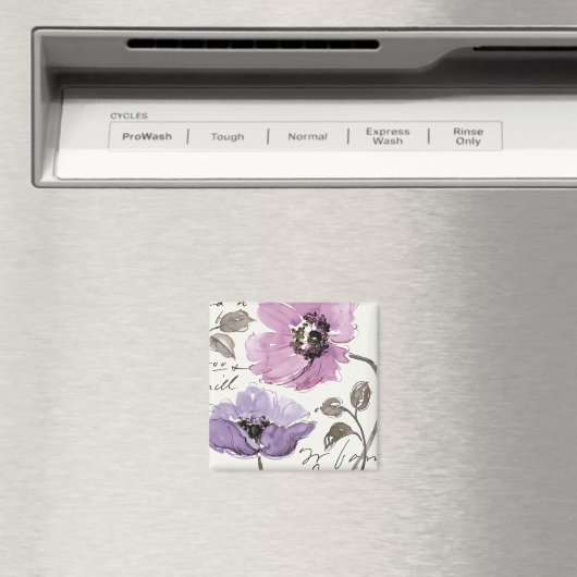 Floral Waltz Plum Blume Magnet (In Situ (Geschirrspüler))