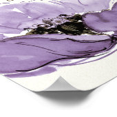 Floral Waltz Plum Blume Poster (Ecke)