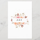 Floral Was auf Ihrem Handy Showspielkarte Flyer (Hinten)