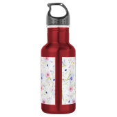 Floral Wasser Flasche Edelstahlflasche (Rückseite)