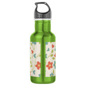 Floral Wasser Flasche Edelstahlflasche (Rückseite)