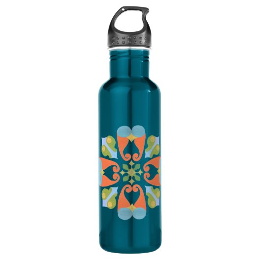 Floral Wasser Flasche Edelstahlflasche (Vorderseite)
