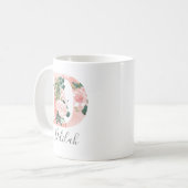 Floral Wasserfarbe Erste Tasse - D (Vorderseite Links)