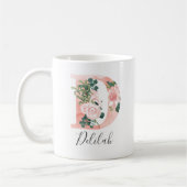 Floral Wasserfarbe Erste Tasse - D (Links)