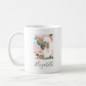 Floral Wasserfarbe Erste Tasse - E (Links)