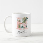 Floral Wasserfarbe Erste Tasse - H (Links)
