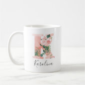 Floral Wasserfarbe Erste Tasse - K (Links)