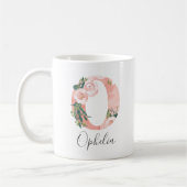 Floral Wasserfarbe Erste Tasse - O (Links)