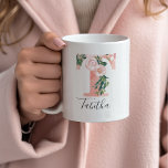 Floral Wasserfarbe Erste Tasse - T<br><div class="desc">Gib diese wunderschöne Tasse als Geschenk an dein Brautparty,  deine Mutter oder deinen Freund!!</div>