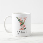 Floral Wasserfarbe Erste Tasse - Y (Links)