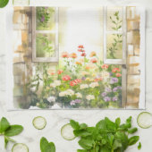 Floral Wasserfarbe gestrichen Arch Geschirrtuch (Gefaltet)