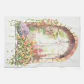 Floral Wasserfarbe gestrichen Arch Geschirrtuch (Horizontal)