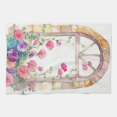 Floral Wasserfarbe gestrichen Arch Geschirrtuch (Horizontal)