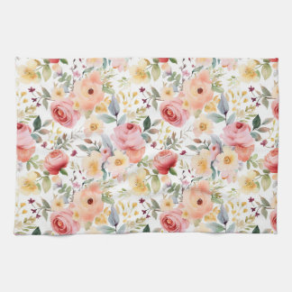 Floral Wasserfarbe Küchentücher