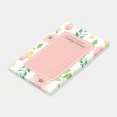 Floral Wasserfarbe Personalisiert Post-it-Notizen Post-it Klebezettel (angewinkelt)