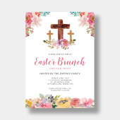 Floral Wasserfarbe Religiöse Osterfeier Jagd Einladung