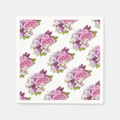 Floral Wasserfarbe Rosen Bouquet Vorlage Serviette (Vorderseite)