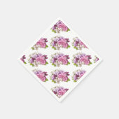 Floral Wasserfarbe Rosen Bouquet Vorlage Serviette (Ecke)