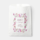 Floral Wasserfarbe Ruby Rose Bridal Dusche Geschenktütchen (Vorderseite)