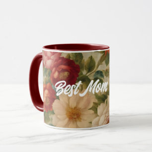 Floral Wasserfarbe Vintag Moderne Sammlung Tasse