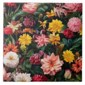 Floral Wasserfarbe Vintag TrendCollection Fliese (Vorderseite)