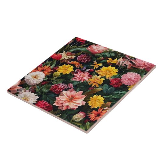 Floral Wasserfarbe Vintag TrendCollection Fliese (Seite)