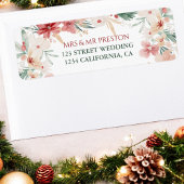 Floral Wasserfarbe Weihnachten Rustikale Winterhoc