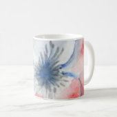 Floral Wasserfarbener Kaffee Kaffeetasse (VorderseiteRechts)
