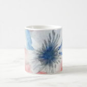 Floral Wasserfarbener Kaffee Kaffeetasse (Mittel)