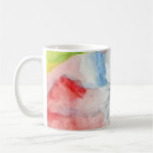 Floral Wasserfarbener Kaffee Kaffeetasse (Links)