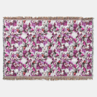 Floral Watercolor - Abstraktes Design in Rosa und Decke