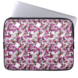 Floral Watercolor - Abstraktes Design in Rosa und  Laptopschutzhülle