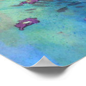 Floral Watercolor Art Poster (Ecke)