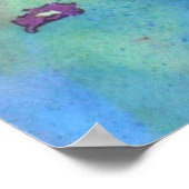 Floral Watercolor Art Print Poster (Ecke)