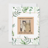 Floral Watercolor Beileid Danke Karte (Vorderseite)