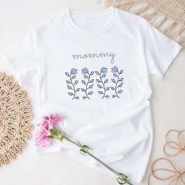 Floral Watercolor (blau) T-Shirt