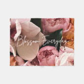 Floral Watercolor Botanical Pillow Fleecedecke (Vorderseite (Horizontal))