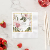 Floral Watercolor Bridal Serviette (Beispiel)