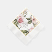 Floral Watercolor Bridal Serviette (Ecke)