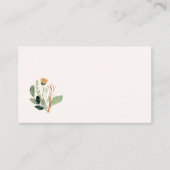 Floral Watercolor Business Card Visitenkarte (Vorderseite)