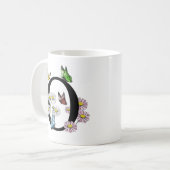 Floral Watercolor Butterfly Monogram Letter O Kaffeetasse (Vorderseite Links)
