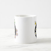 Floral Watercolor Butterfly Monogram Letter O Kaffeetasse (Mittel)