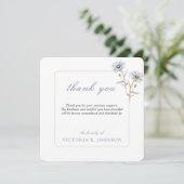 Floral Watercolor Daisy Beerdigung Memorial Vielen Dankeskarte (Stehend Vorderseite)