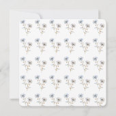 Floral Watercolor Daisy Beerdigung Memorial Vielen Dankeskarte (Rückseite)