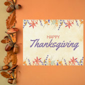 Floral Watercolor Erntedank Postkarte