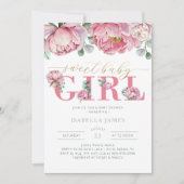 Floral Watercolor Eukalyptus Grüne Personalisiert Einladung (Vorderseite)