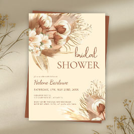 Floral Watercolor Fall Boho Brautparty Einladung