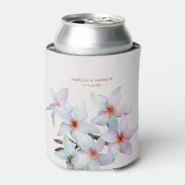 Floral Watercolor Frangipani Dosenkühler