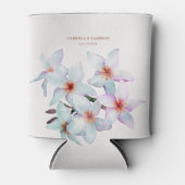 Floral Watercolor Frangipani Dosenkühler (Vorderseite)